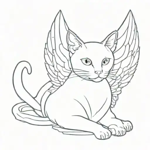 Angel Wings For Cat Sitting