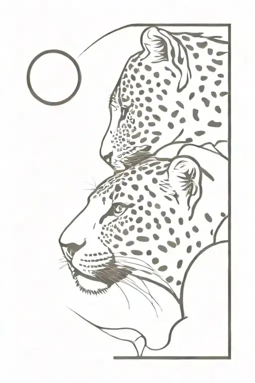 Leopard With Moon