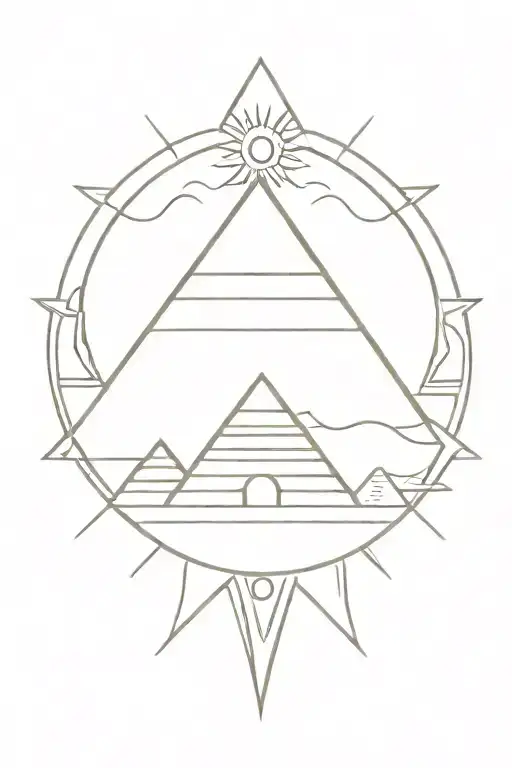 Egypt Pyramid Sun