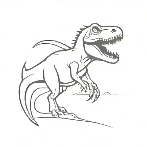 T-rex Dinosaur Minimalistic