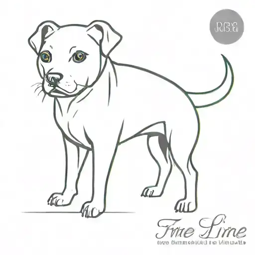 Fine Line Dog Chucho