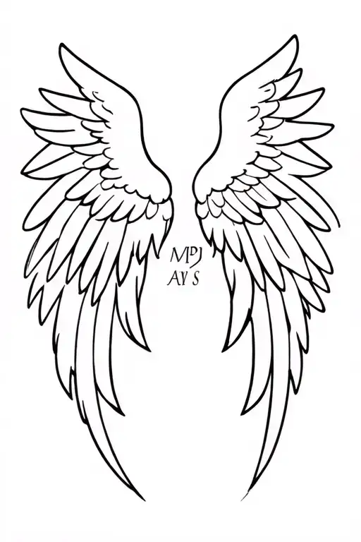 Angel Wings Inside Mvp Word Is Hidden