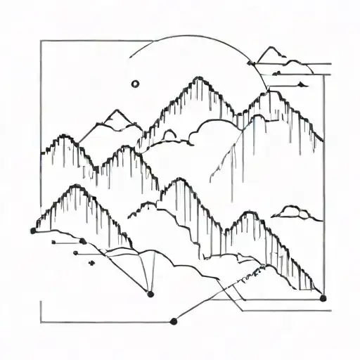 Binary Code Intertwining With Mountain Peaks