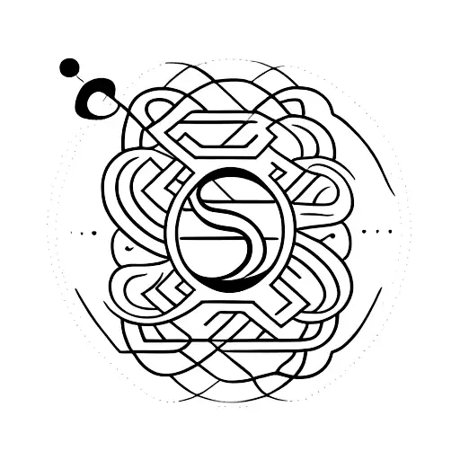 A Minimalist Tattoo Of A Coffee Cup With An Infinity Symbol As The Steam Rising From It