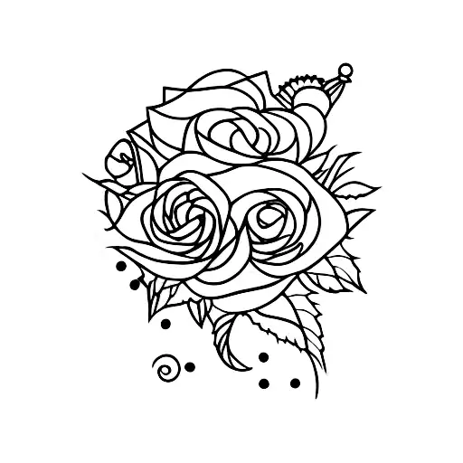 Ballet Dancer With Rose Pointing At The Southern Cross Constalation