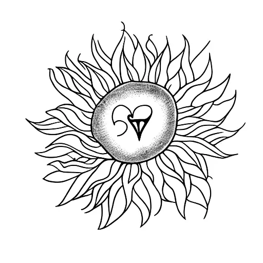 Name With Sunflower And A Heart