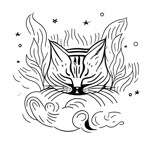 A Sleeping Little Cat