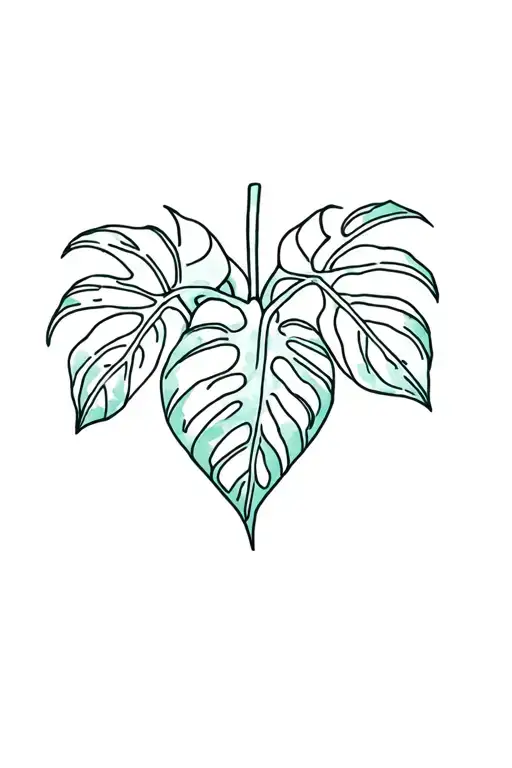 Monstera With Human Heart