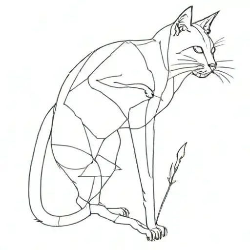 Cat Moving Beetween Passing Time