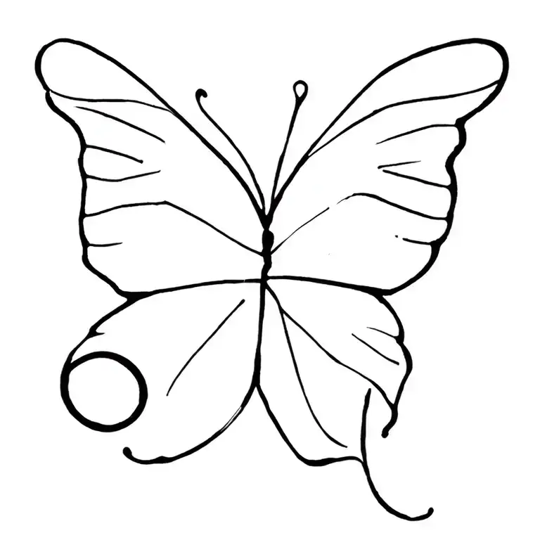 Butterfly With Semi Colon And Neda Sign Made