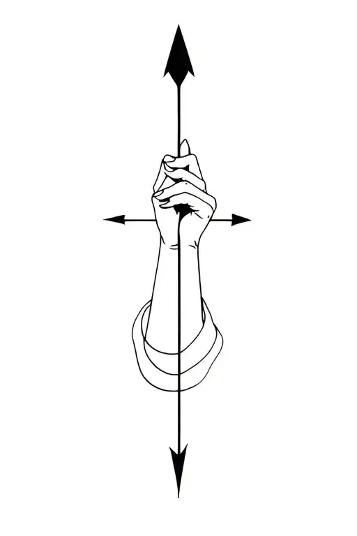 The Hand That Holds The Arrow In The Hand