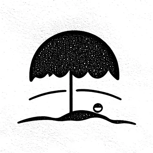 A Bubble On The Beach By The Sea