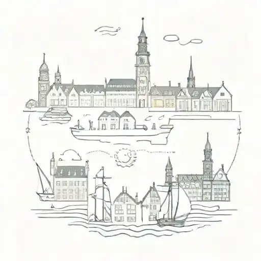 Copenhagen Travel Tattoo Idea