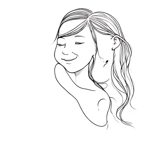 Birth Of My Daughter Who Smiles