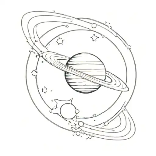 Saturn Planet Time And Nature's Beauty