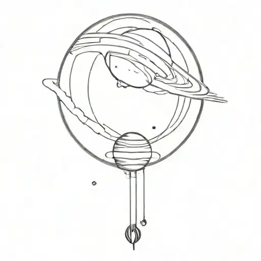 Saturn Planet Time And Nature's Beauty