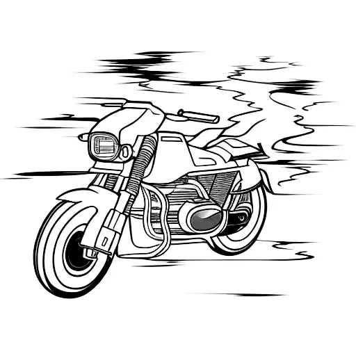 A Sleek Japanese Car Drifting On A Winding Road