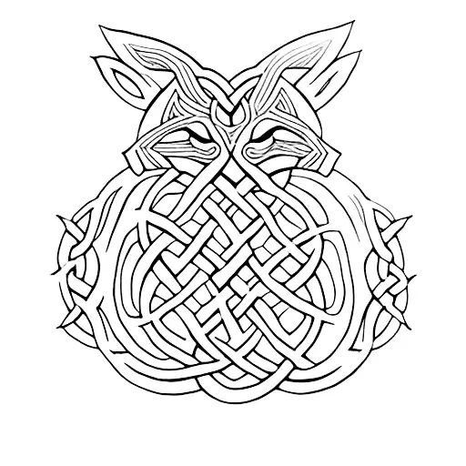 Celtic Wolf Knot