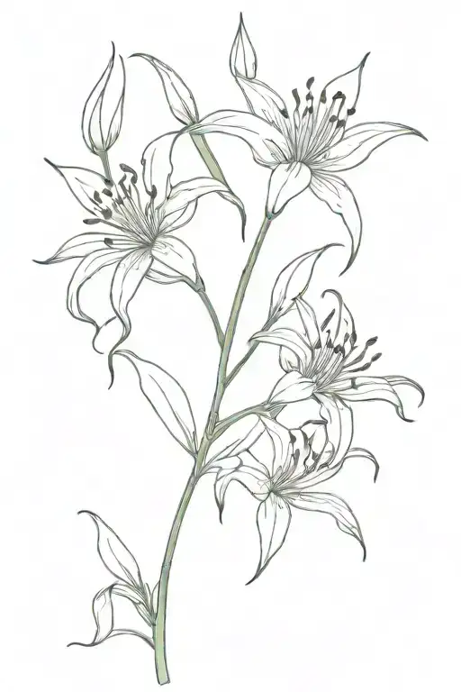 Spider Lilly Flower Growing