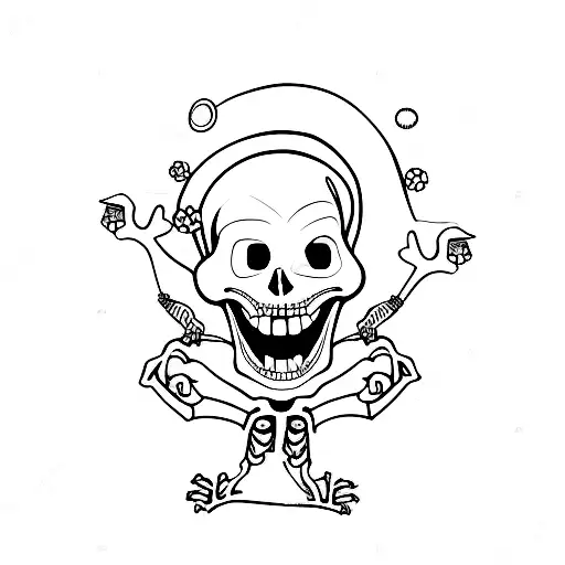 Dancin Skeleton With Poppy