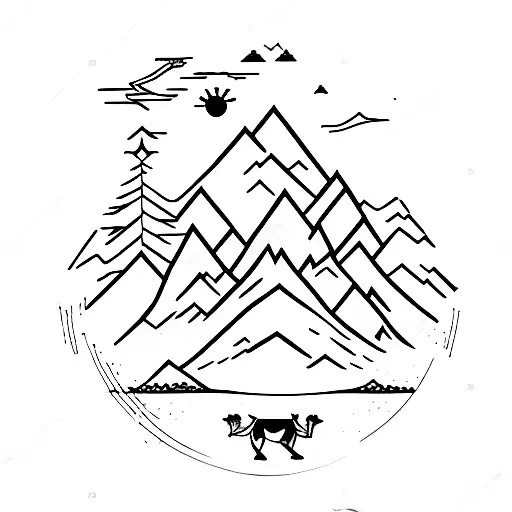 Mountain Scene With Conquestidors Of The Usless