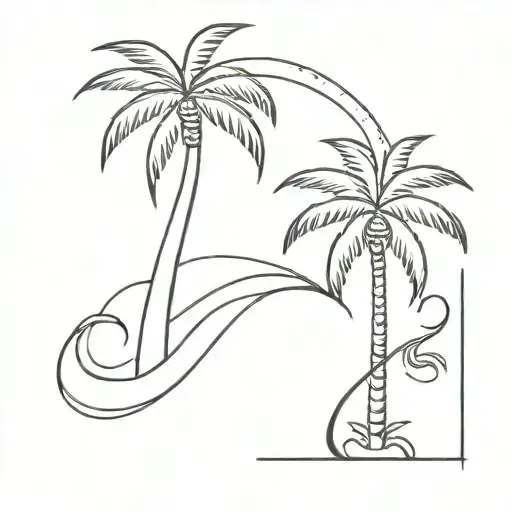 Palm Tree And Hoe