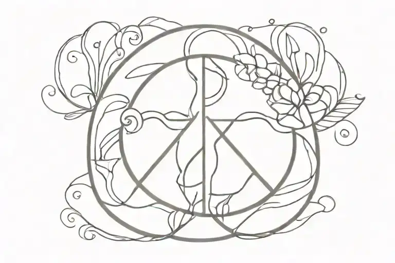 Medium Sized Inner Peace Sign Made