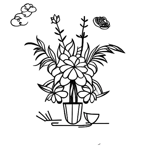 Plant Pot Representing Growth