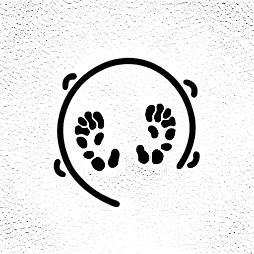 Cat Footprint With Hoop