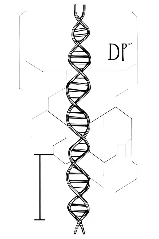 Dna Stand Made From Hexagons