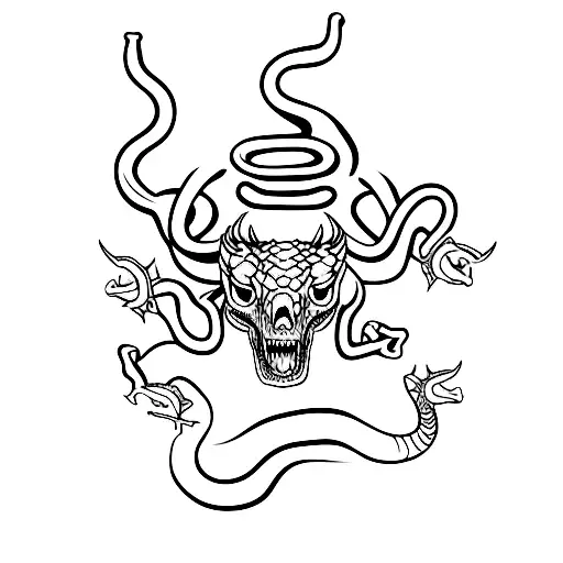 The Snake On The Bull's Skull