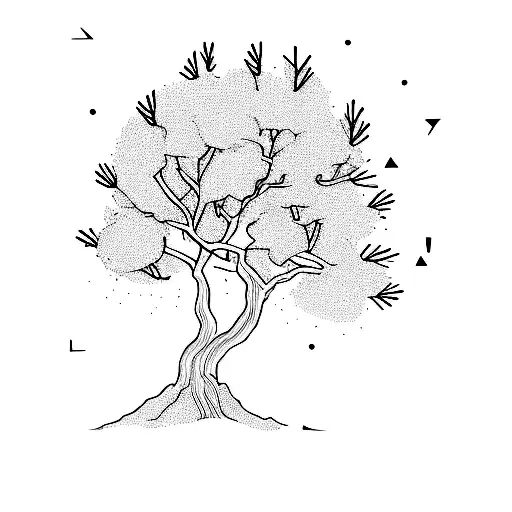 A Minimalist Pine Tree