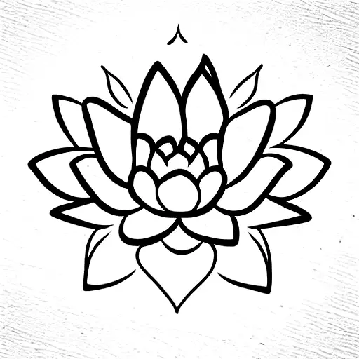 Lotus Flower With Beads Hanging Off