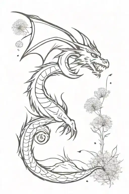 Dragon With Dandelion