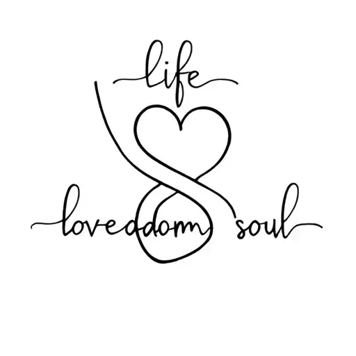 Life Love Freedom Soul Symbol