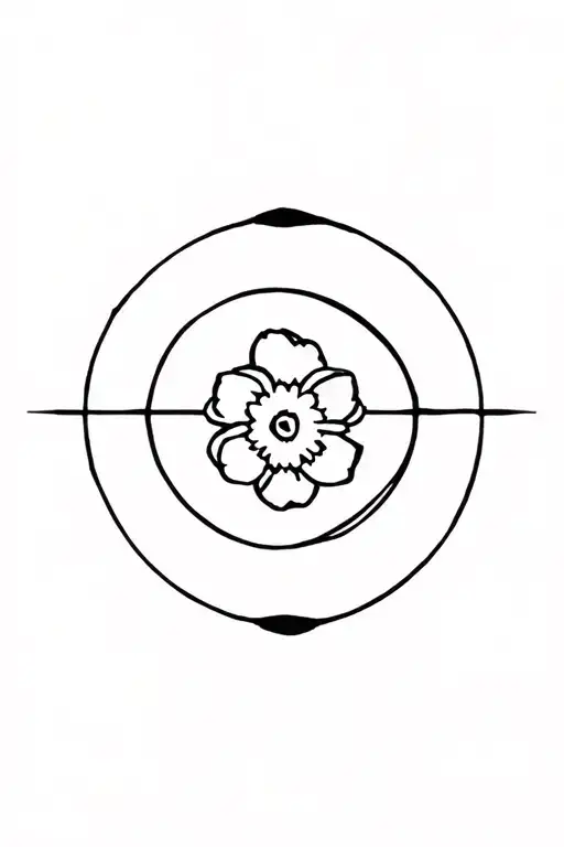 Ikigai Flower With Circle