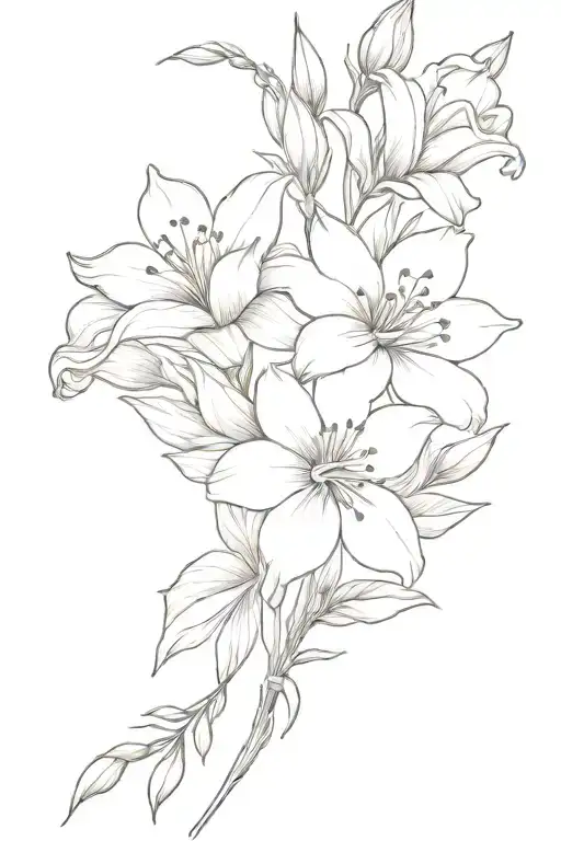 Rose Delphinium Daisy Gladiolus Flower Bouquet