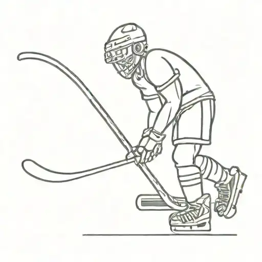 Animal With Hockey Stick