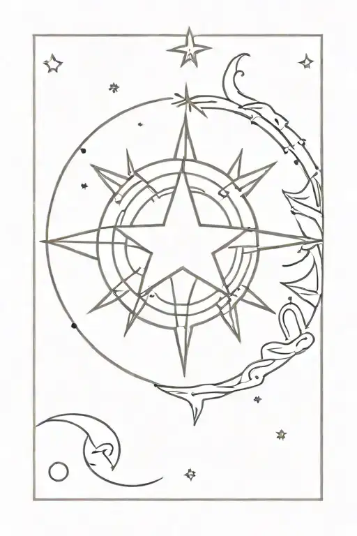 Polar Star Sun Moon