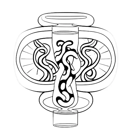 Hourglass With Snake