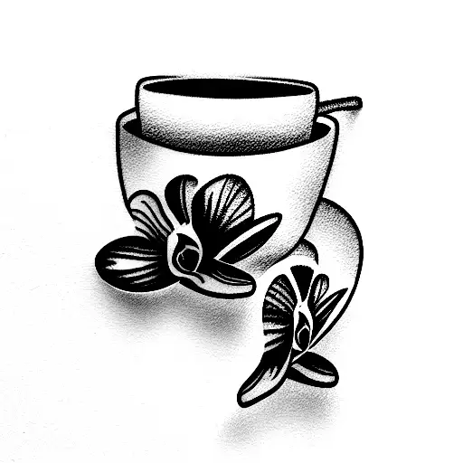Orchid Coffee Cup
