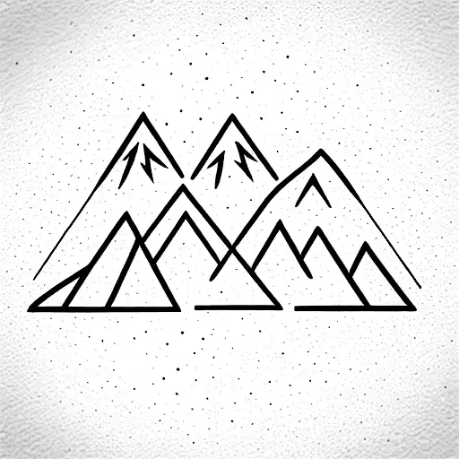 Mountain With Three Stars