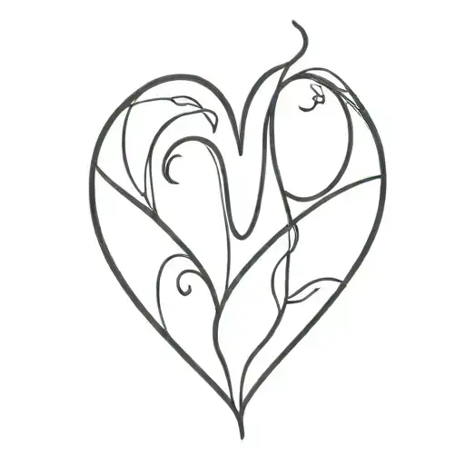 Y Word In Heart Made