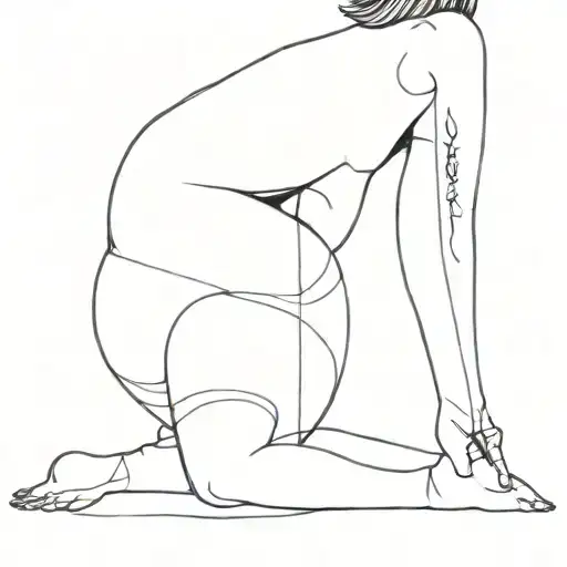 Tattoo Thigh Strength Girl Power