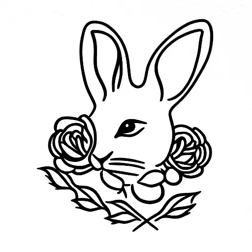 Rabbit With Rose