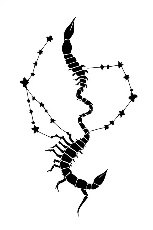 Sexy Scorpio Constellation Surrounded