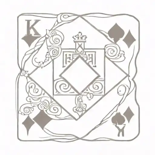 King Diamonds Playing Card