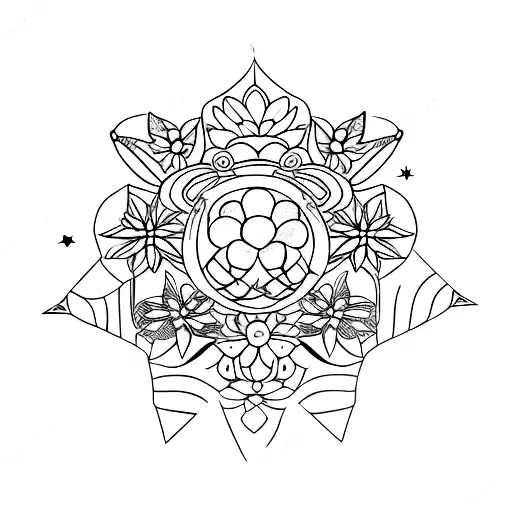 Combine The Leo Star Constellation With A Bouquet Of Flowers