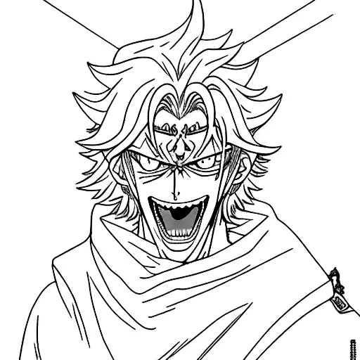 Trevo De 5 Folhas Do Asta De Black Clover Com Estigma Do Alucard De Hellsing