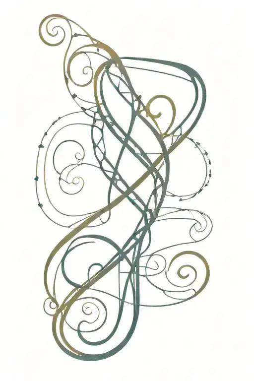 Question Mark Merged With A Dna Strands Intertwined